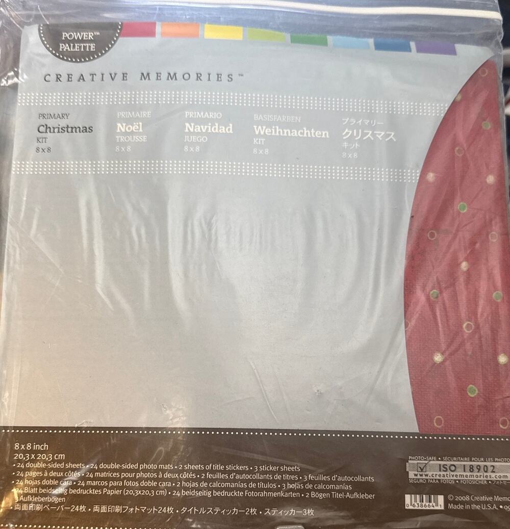 Creative Memories Primary Christmas Kit 8x8